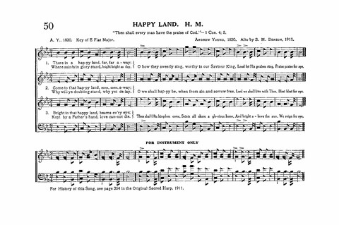 Sacred Tunes and Hymns: Containing a Special Collection of a Very High Order of Standard Sacred Tunes and Hymns Novel and Newly Arranged page 50