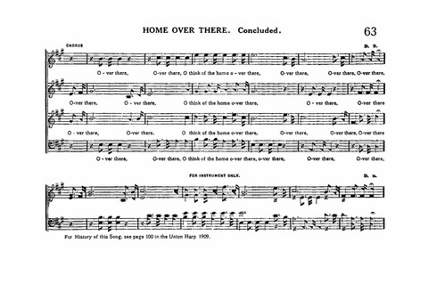 Sacred Tunes and Hymns: Containing a Special Collection of a Very High Order of Standard Sacred Tunes and Hymns Novel and Newly Arranged page 63