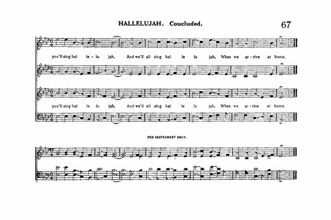 Sacred Tunes and Hymns: Containing a Special Collection of a Very High Order of Standard Sacred Tunes and Hymns Novel and Newly Arranged page 67