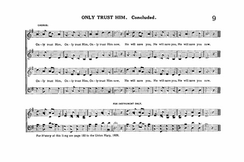 Sacred Tunes and Hymns: Containing a Special Collection of a Very High Order of Standard Sacred Tunes and Hymns Novel and Newly Arranged page 9