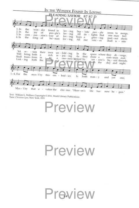 Singing the Sacred: psalms, hymns, and spiritual songs (Vol 1) page 44