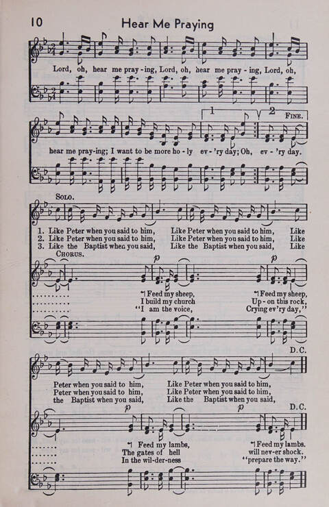 Sixty Two Southland Spirituals page 11