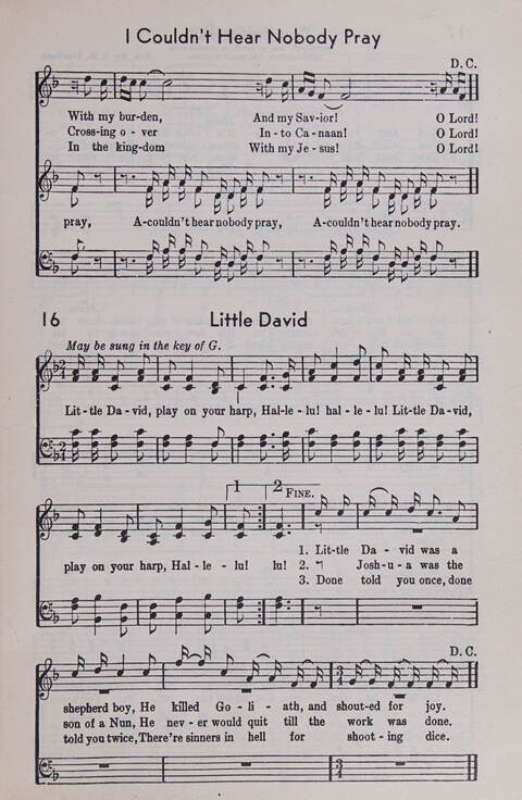 Sixty Two Southland Spirituals page 17