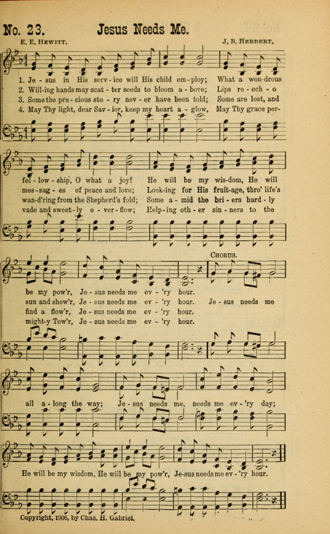 Sing Unto the Lord: A Collection of Sacred Songs page 23