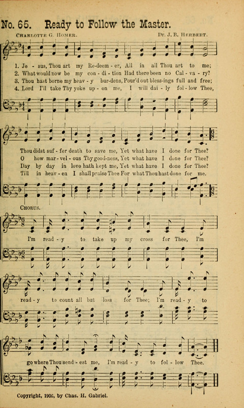 Sing Unto the Lord: A Collection of Sacred Songs page 65
