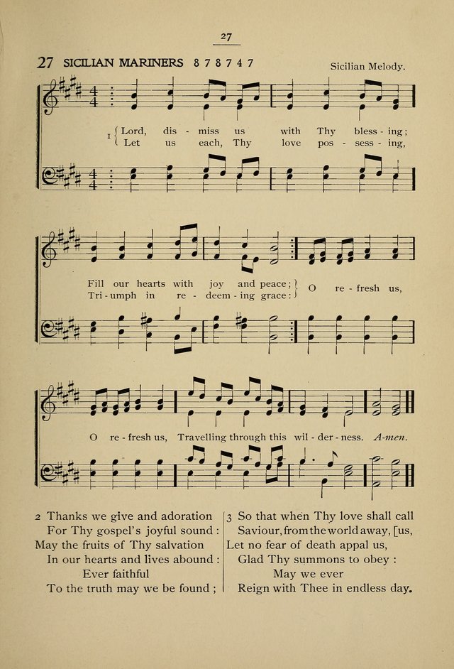 Student Volunteer Hymnal: Fourth International Convention, Toronto, 1902 page 27