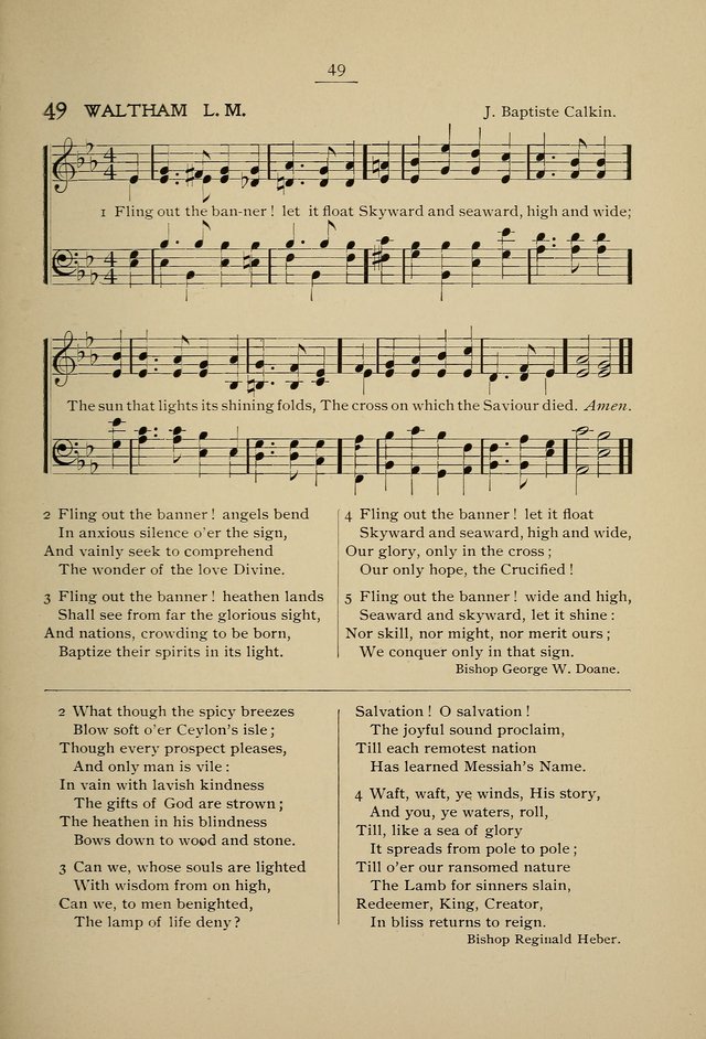 Student Volunteer Hymnal: Fourth International Convention, Toronto, 1902 page 49