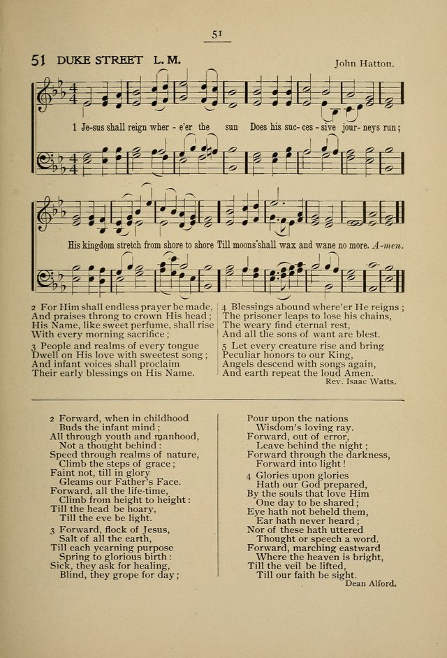 Student Volunteer Hymnal: Fourth International Convention, Toronto, 1902 page 51