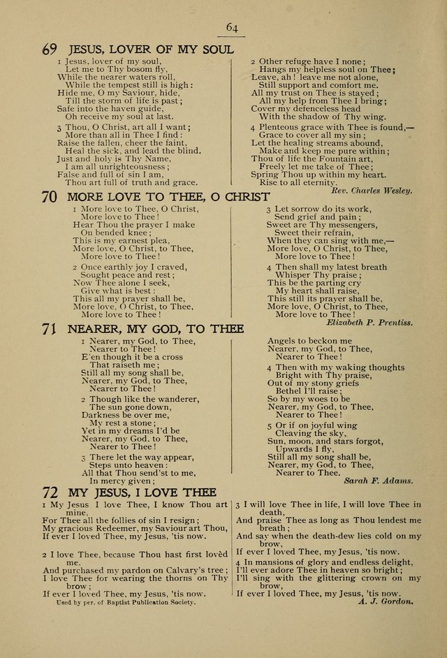Student Volunteer Hymnal: Fourth International Convention, Toronto, 1902 page 64