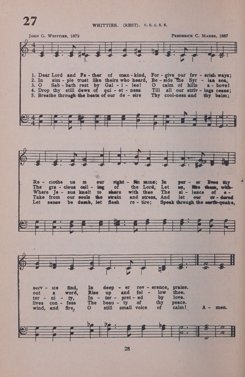Student Volunteer Hymnal page 28