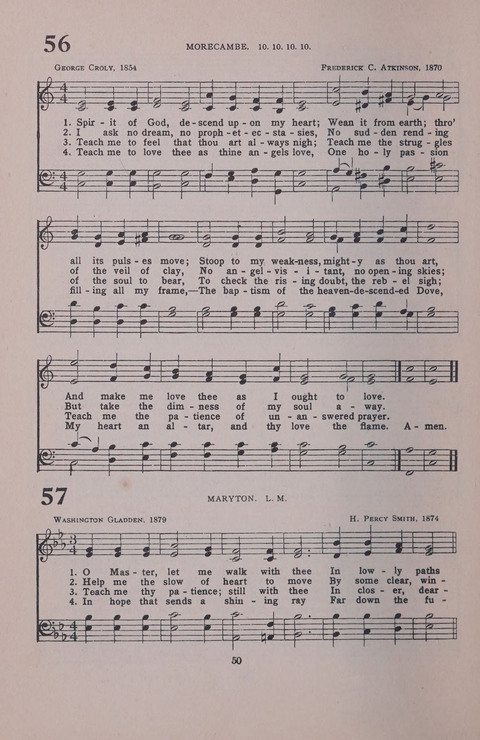 Student Volunteer Hymnal page 50