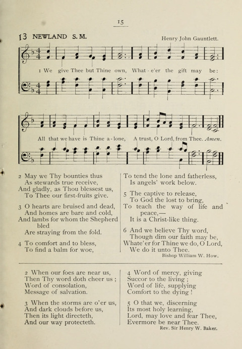 Student Volunteer Hymnal: Sixth International Convention, Rochester, New York page 11