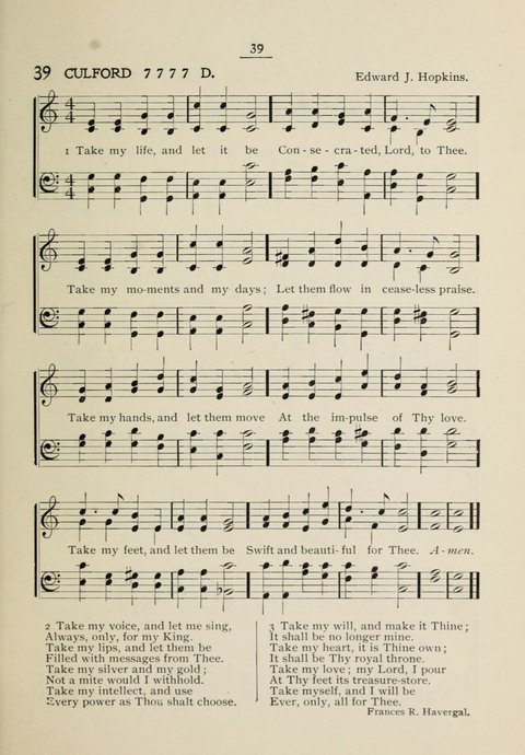 Student Volunteer Hymnal: Sixth International Convention, Rochester, New York page 35