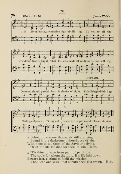 Student Volunteer Hymnal: Sixth International Convention, Rochester, New York page 68