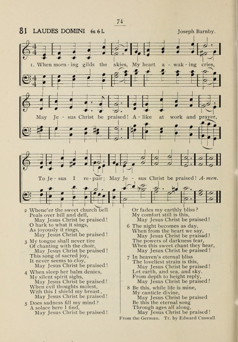 Student Volunteer Hymnal: Sixth International Convention, Rochester, New York page 70