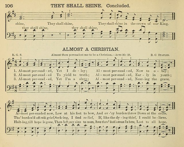 The Song Victor for the Sunday School and Public School Use page 106