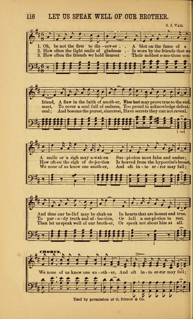 Singing on the Way: a collection of hymns and tunes for Sunday schools, social worship and congregations page 116