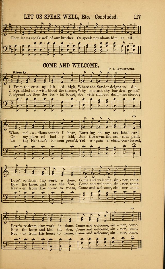 Singing on the Way: a collection of hymns and tunes for Sunday schools, social worship and congregations page 117