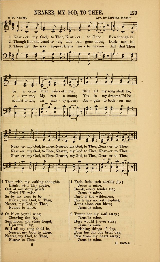 Singing on the Way: a collection of hymns and tunes for Sunday schools, social worship and congregations page 129