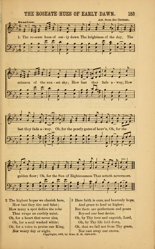 Singing on the Way: a collection of hymns and tunes for Sunday schools, social worship and congregations page 153