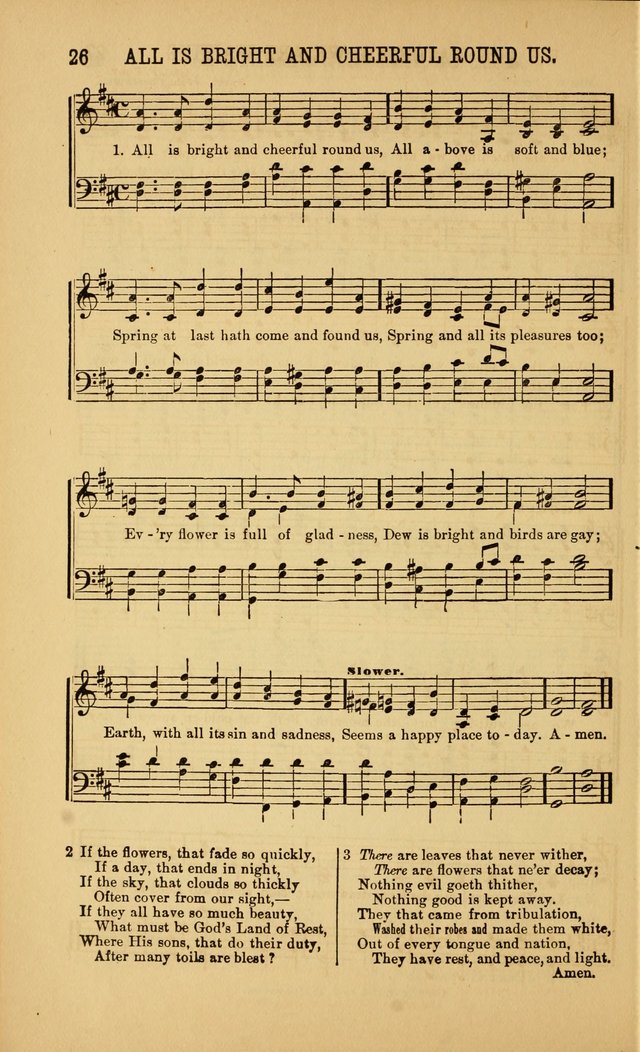 Singing on the Way: a collection of hymns and tunes for Sunday schools, social worship and congregations page 26