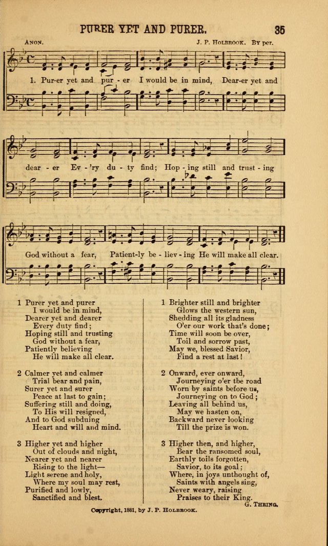 Singing on the Way: a collection of hymns and tunes for Sunday schools, social worship and congregations page 35