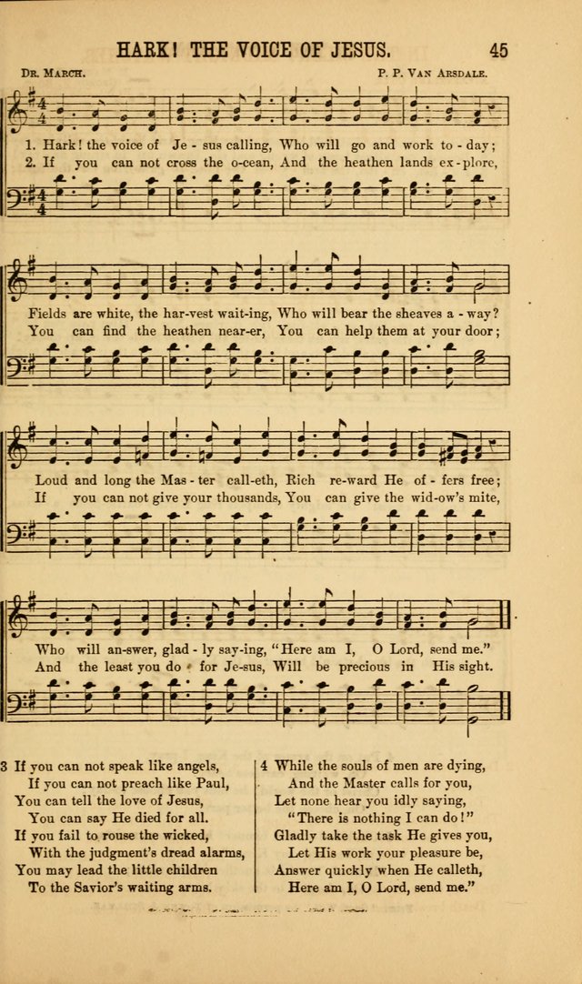 Singing on the Way: a collection of hymns and tunes for Sunday schools, social worship and congregations page 45