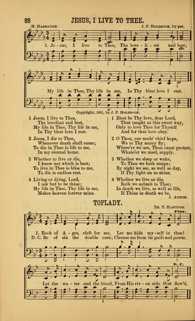 Singing on the Way: a collection of hymns and tunes for Sunday schools, social worship and congregations page 88