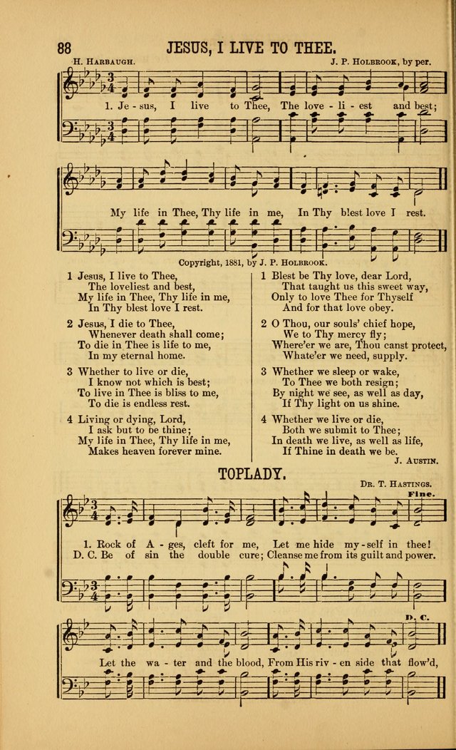 Singing on the Way: a collection of hymns and tunes for Sunday schools, social worship and congregations page 88