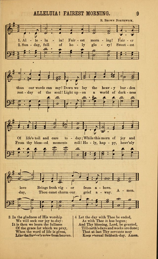 Singing on the Way: a collection of hymns and tunes for Sunday schools, social worship and congregations page 9