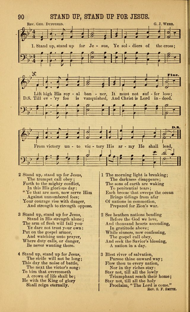 Singing on the Way: a collection of hymns and tunes for Sunday schools, social worship and congregations page 90