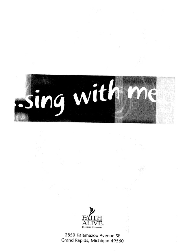 Sing With Me page i