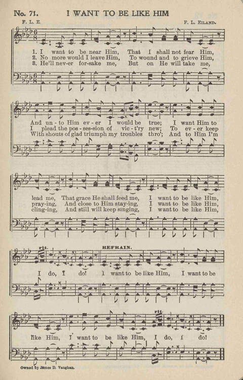 Soul-Winning Songs: for revivals, all soul winning work and general church use page 71