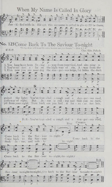 Songs We Sing Complete: a selection of songs that never grow old which have inspired the saints through decades page 121