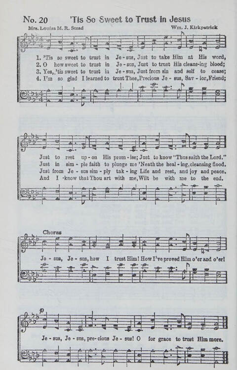 Songs We Sing Complete: a selection of songs that never grow old which have inspired the saints through decades page 20