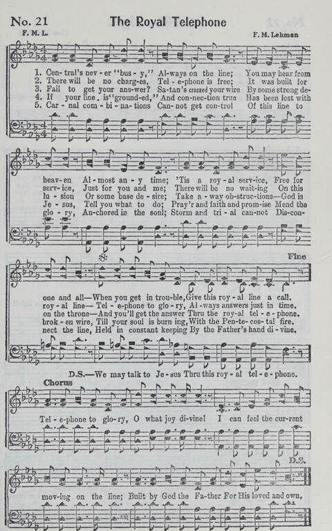 Songs We Sing Complete: a selection of songs that never grow old which have inspired the saints through decades page 21