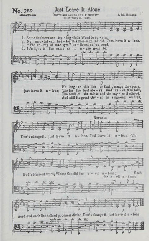 Songs We Sing Complete: a selection of songs that never grow old which have inspired the saints through decades page 299