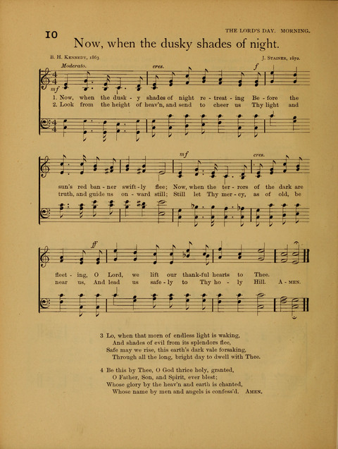 Songs of Worship: for the Sunday School page 10