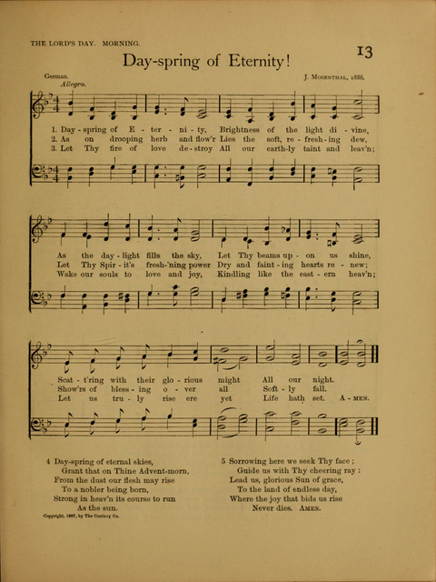 Songs of Worship: for the Sunday School page 13