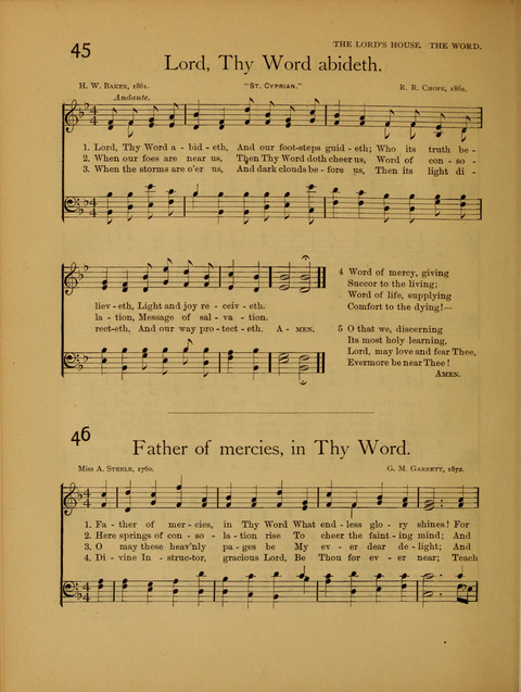 Songs of Worship: for the Sunday School page 40