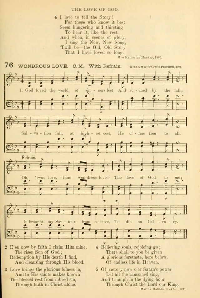 Songs of Work and Worship: a collection of hymns and tunes for devotional and evangelistic meetings page 52