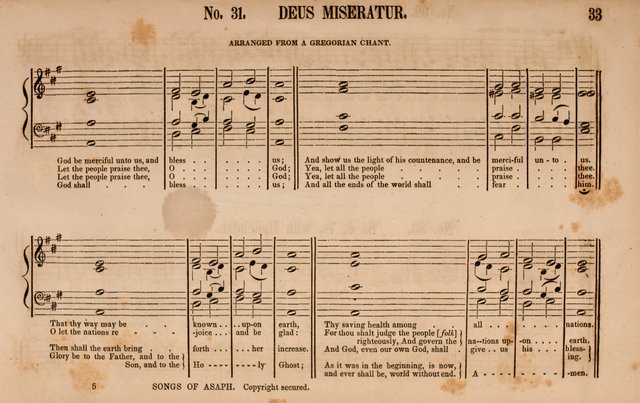 Songs of Asaph; consisting of original Psalm and hymn tunes, chants and anthems page 33