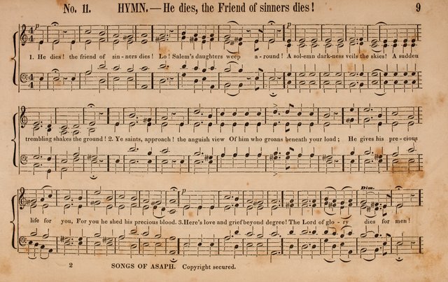 Songs of Asaph; consisting of original Psalm and hymn tunes, chants and anthems page 9