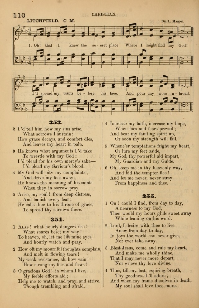 Songs of the Church: or, hymns and tunes for Christian worship page 110