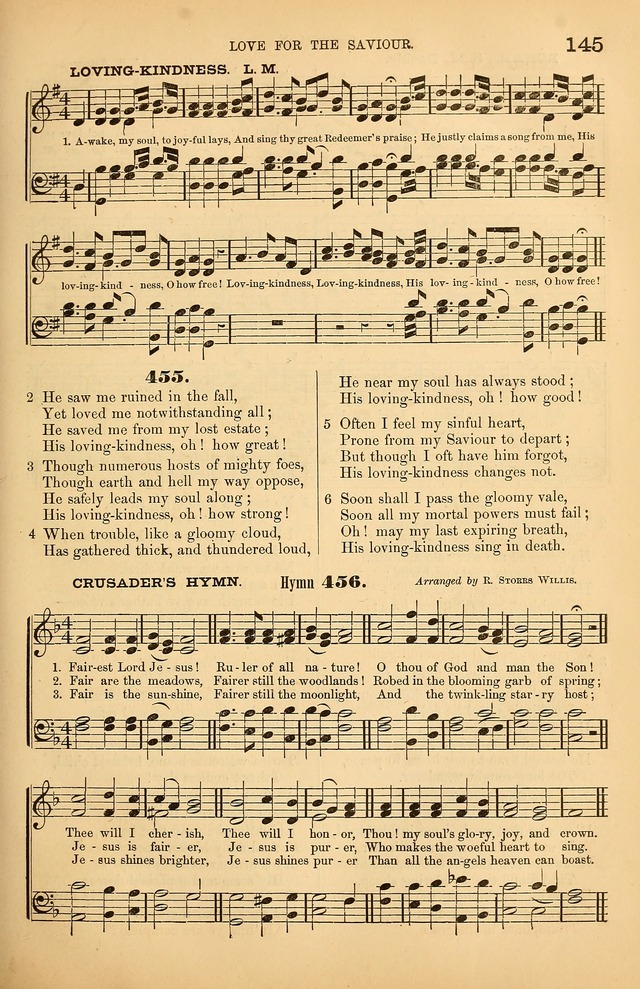 Songs of the Church: or, hymns and tunes for Christian worship page 145