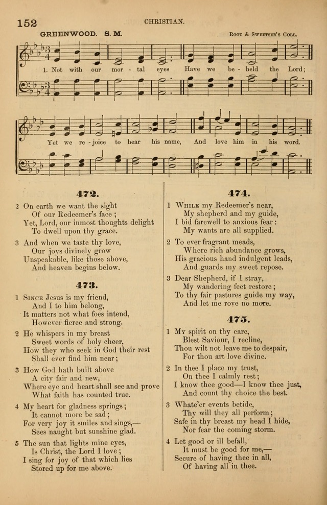 Songs of the Church: or, hymns and tunes for Christian worship page 152