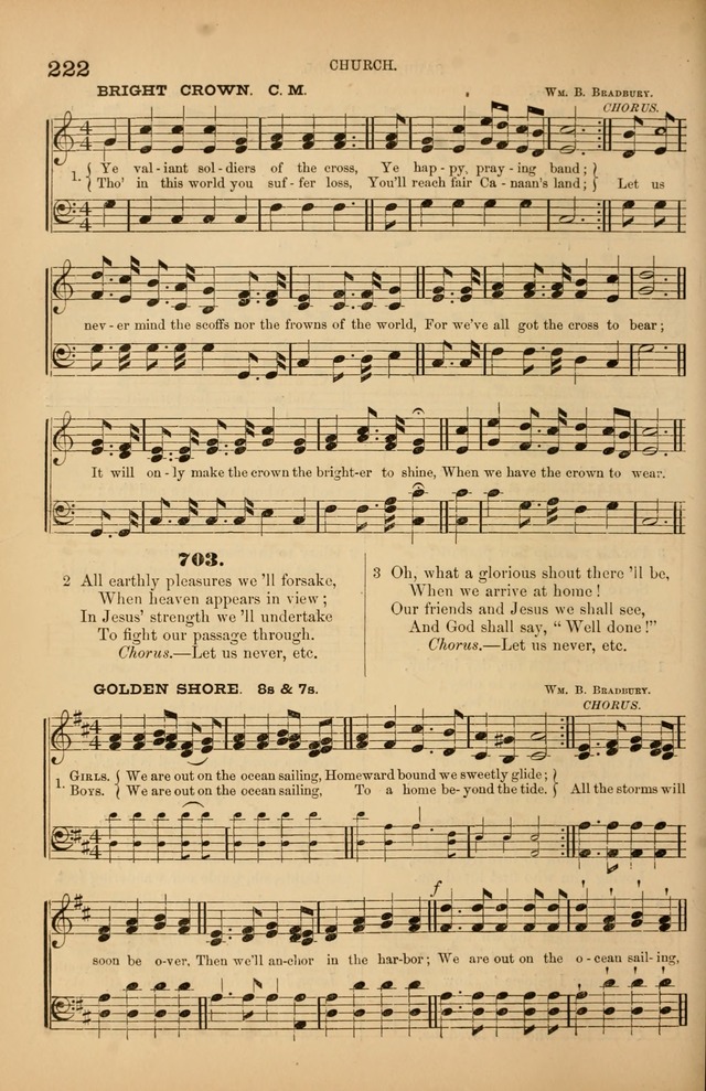 Songs of the Church: or, hymns and tunes for Christian worship page 222