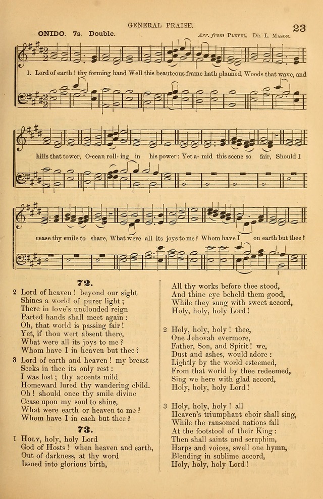Songs of the Church: or, hymns and tunes for Christian worship page 23