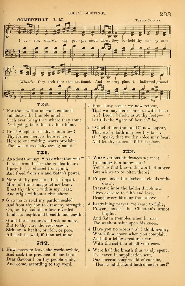 Songs of the Church: or, hymns and tunes for Christian worship page 233