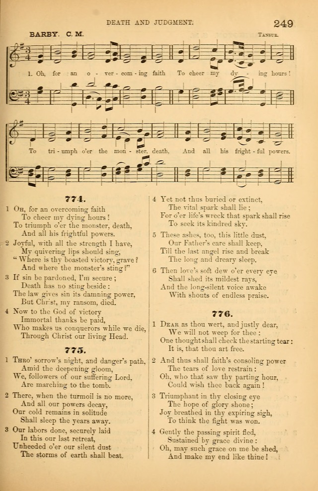 Songs of the Church: or, hymns and tunes for Christian worship page 249